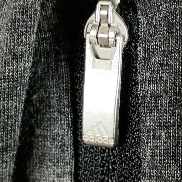 Adidas Womens ClimaProof Golf Jacket Softshell Concealed Hood Full-Zip L Gray - Picture 12 of 12